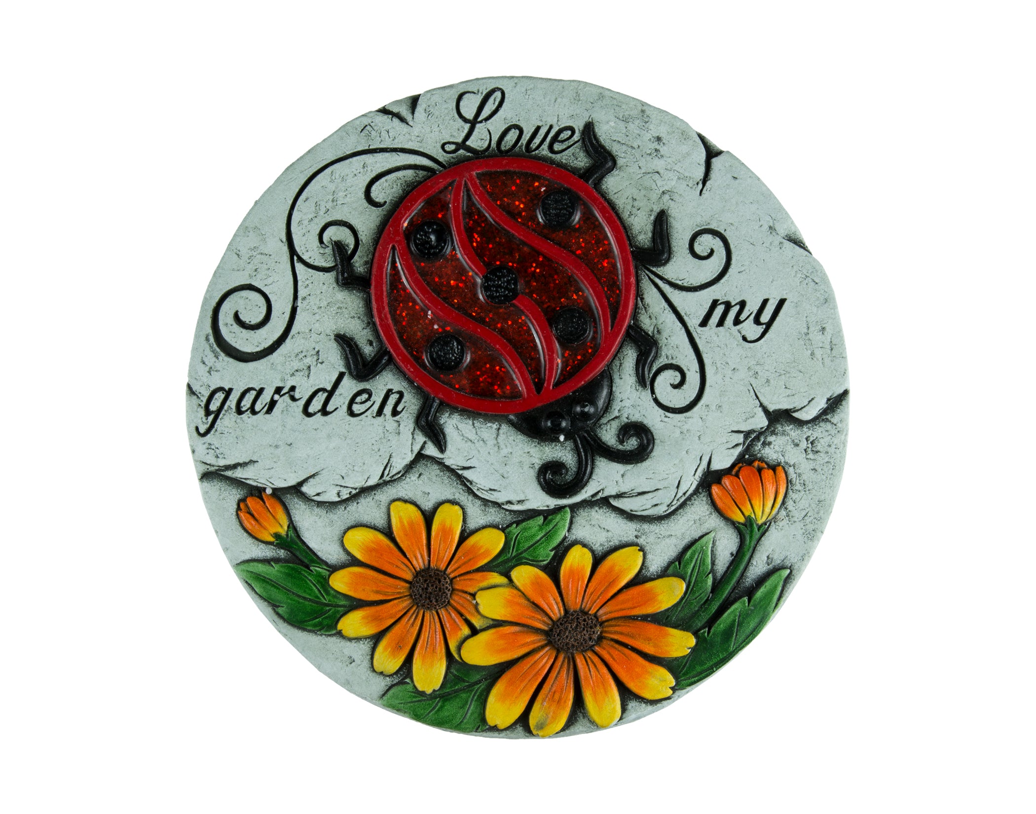 Ladybug and Flower Stepping Stone