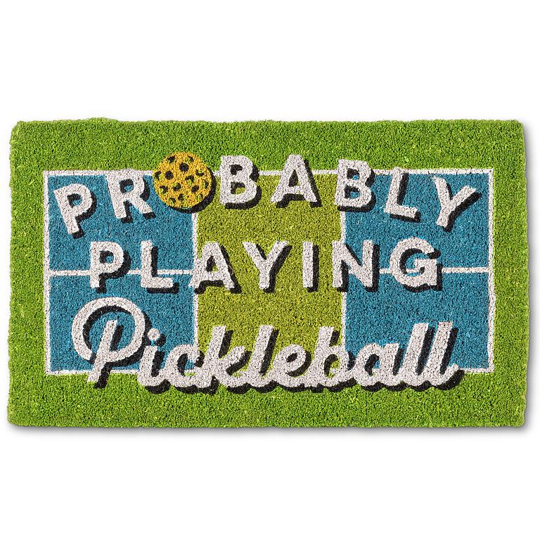 Playing Pickleball Doormat