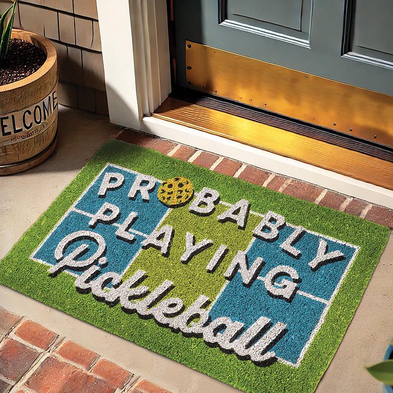 Playing Pickleball Doormat