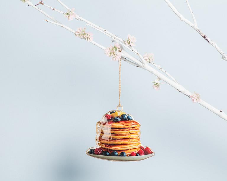 Double Sided Ornament: Stack of Pancakes