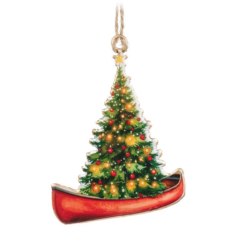 Christmas Tree in a Canoe
