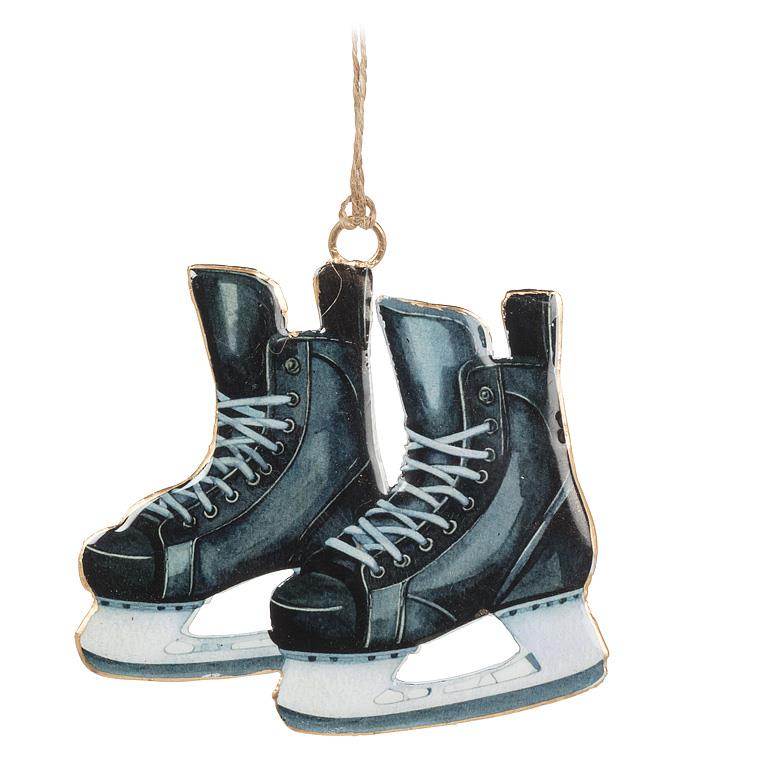 Double-Sided Ornament-Hockey Skates