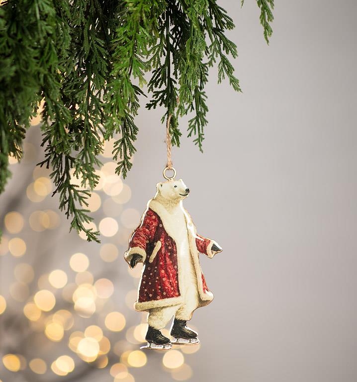 Gentleman Polar Bear Double-Sided Ornament
