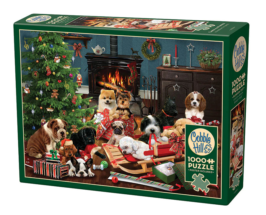 Cobble Hill Puzzle: Christmas Puppies