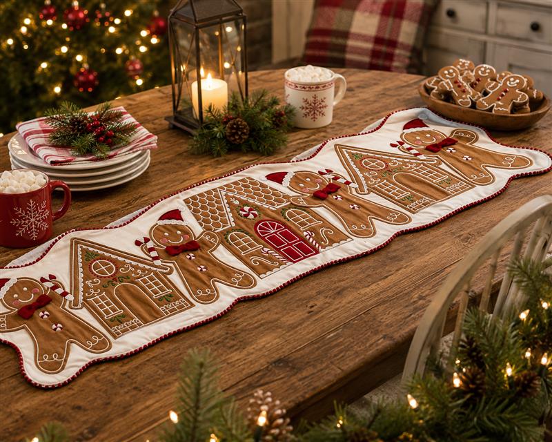 Gingerbread Table Runner