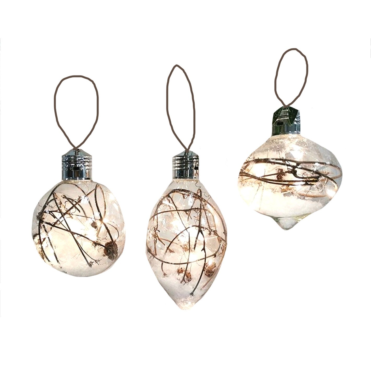 Assorted Twig & Red Berry Themed Ornament