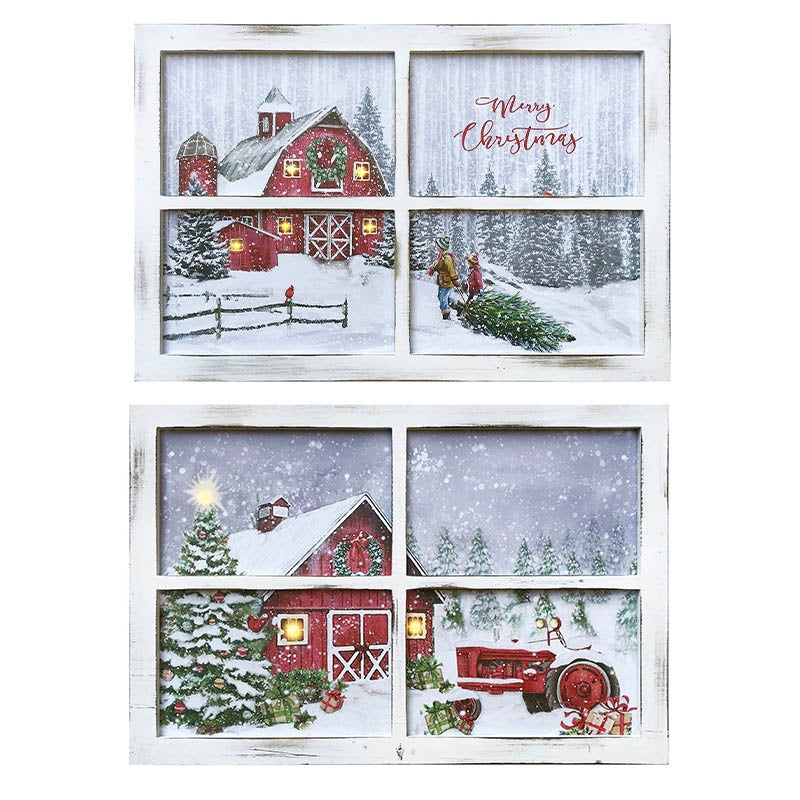 Farm Window LED Print