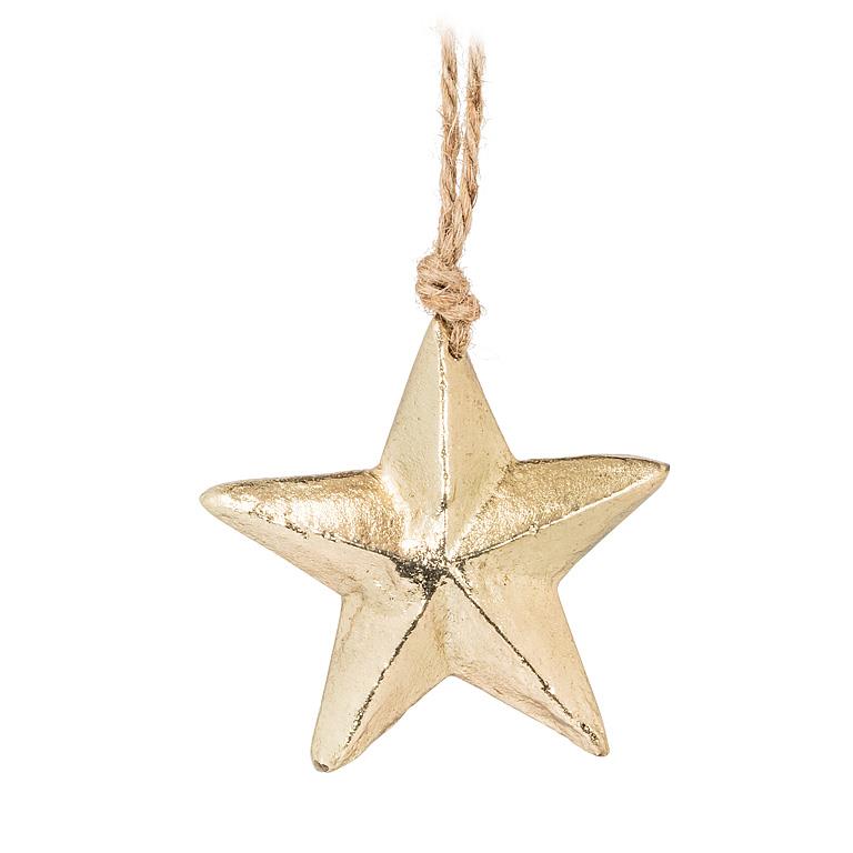 Simple Gold Star Ornaments