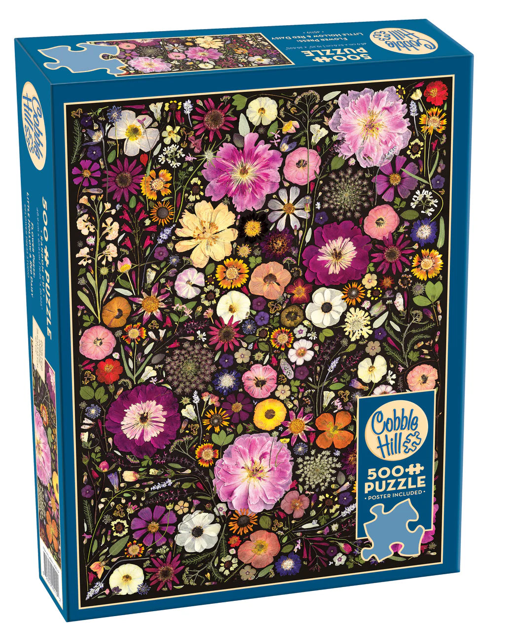 Cobble Hill Puzzle: Flower Press Little Hollow & Red Daisy