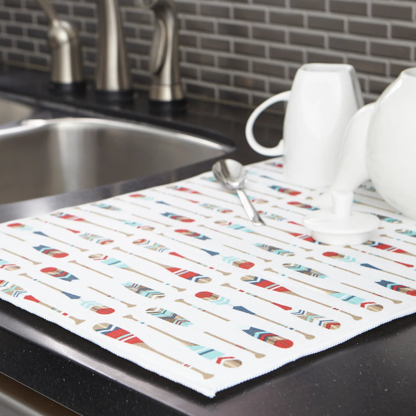 Paddle Printed Drying Mat