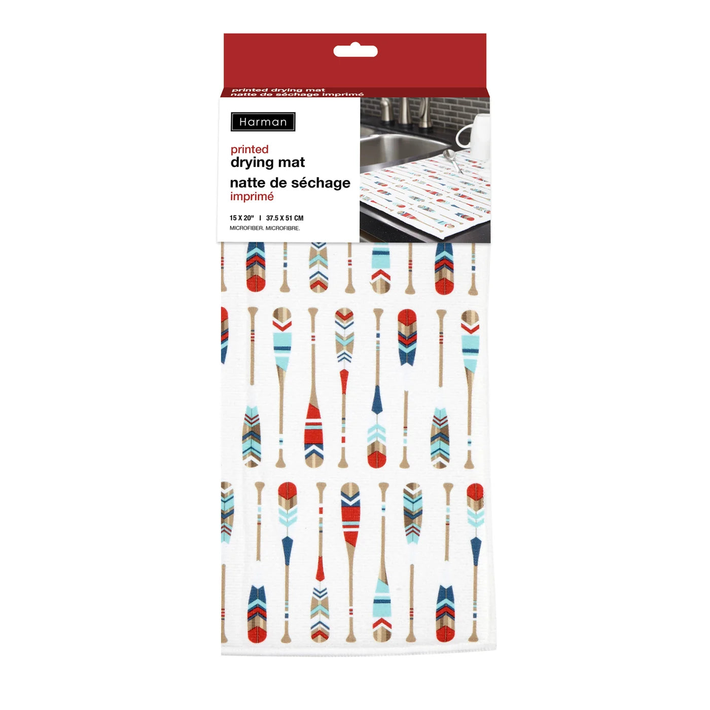 Paddle Printed Drying Mat