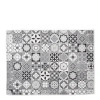 Spanish Tile Printed Drying Mat Black