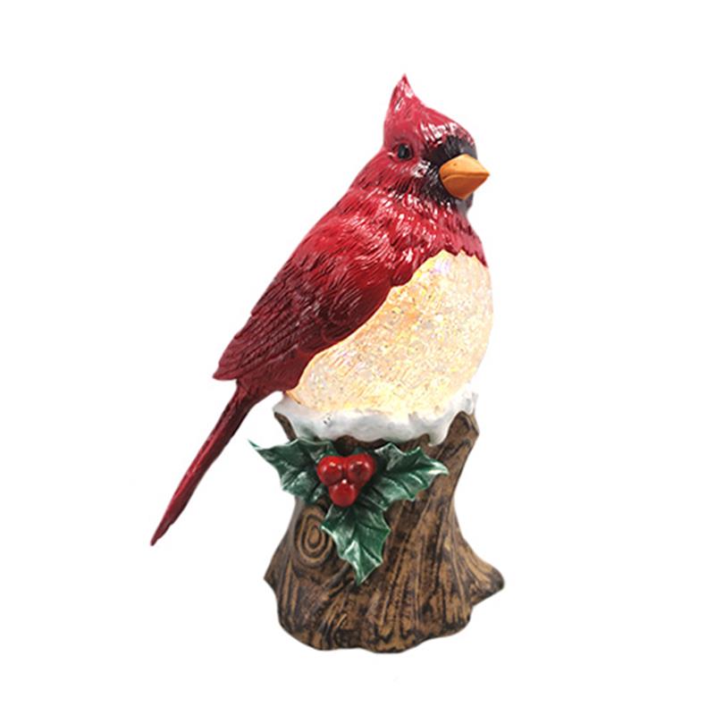 Lighted Cardinal Snow Globe