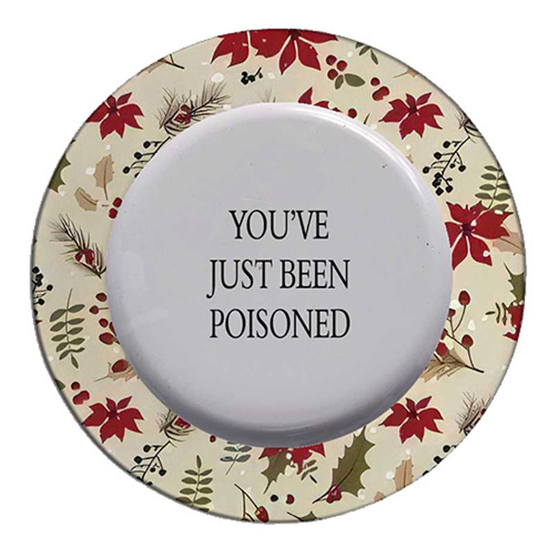 Funny Christmas Charger Plates