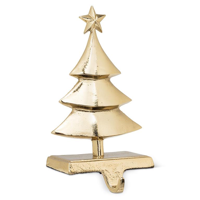 Gold Tree Stocking Holder