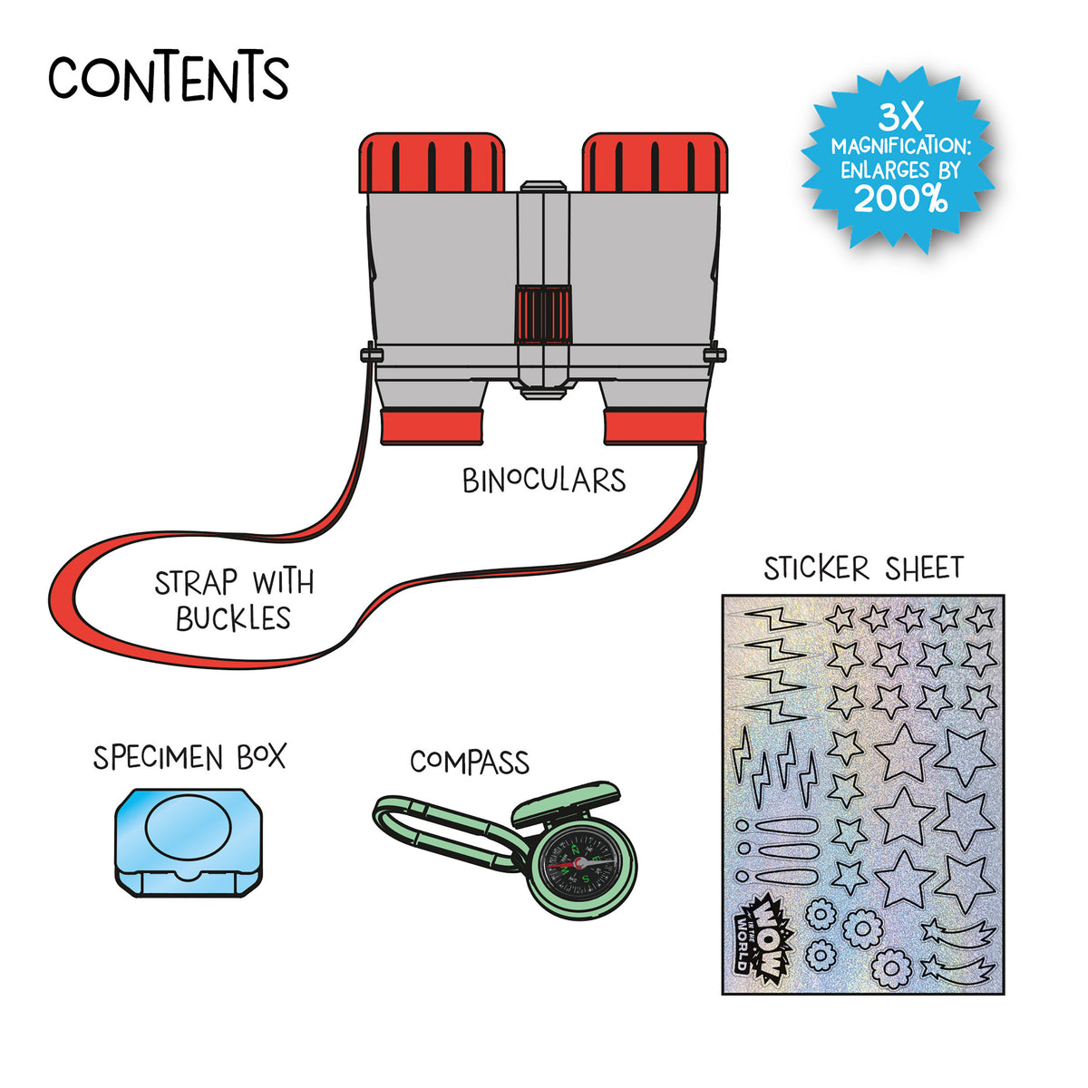 Kids Binoculars & Nature Explorer Kit