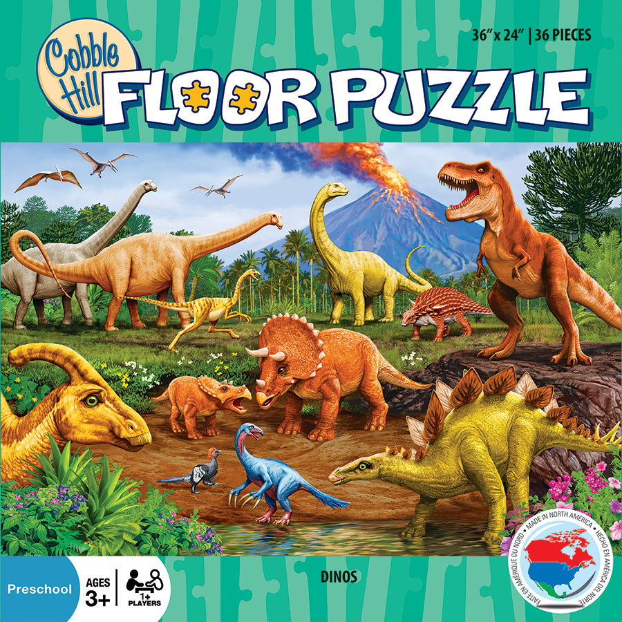 Cobble Hill Puzzle: Dinos Floor Puzzle