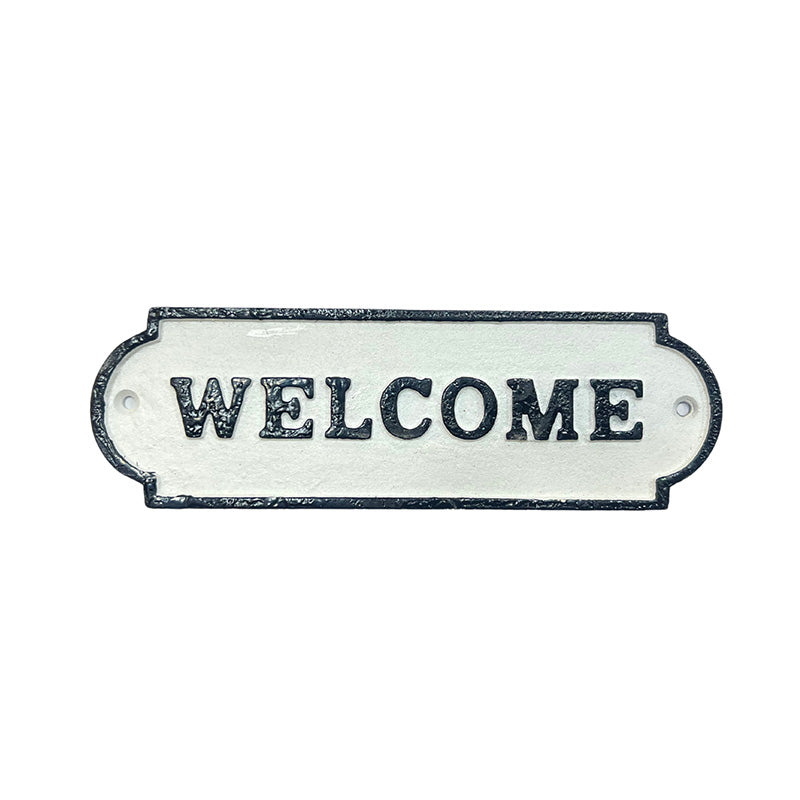 Cast Iron Welcome Sign