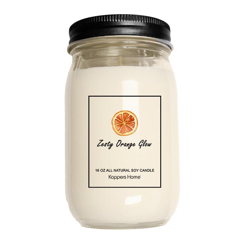 Zesty Orange Glow Soy Candle