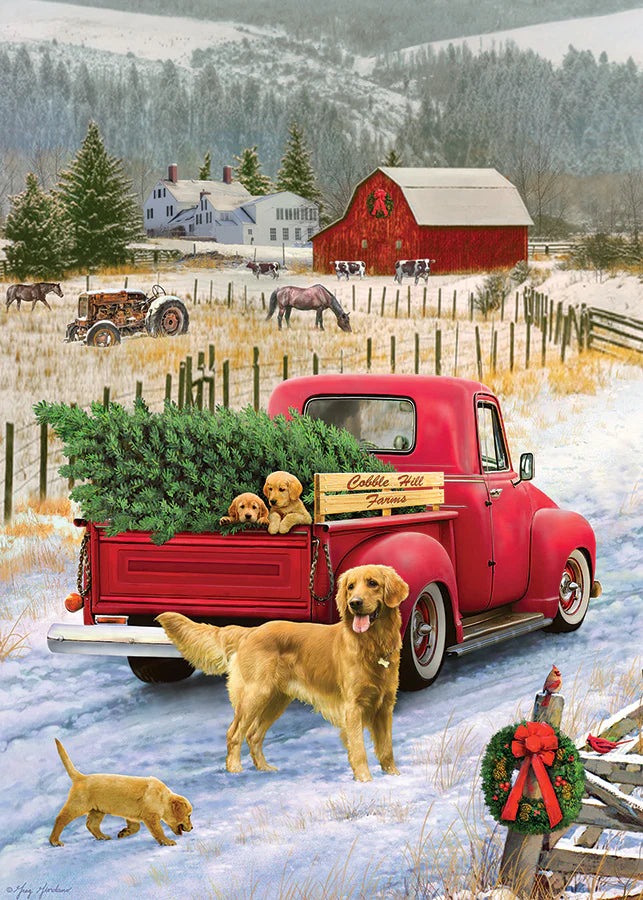 Cobble Hill Tray Puzzle: Red Truck Farm