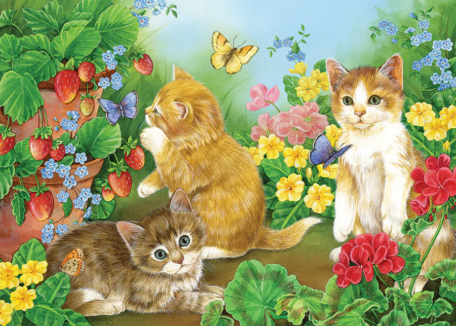 Cobble Hill Tray Puzzle: Kitten Playtime