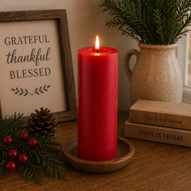 Red LED Candles
