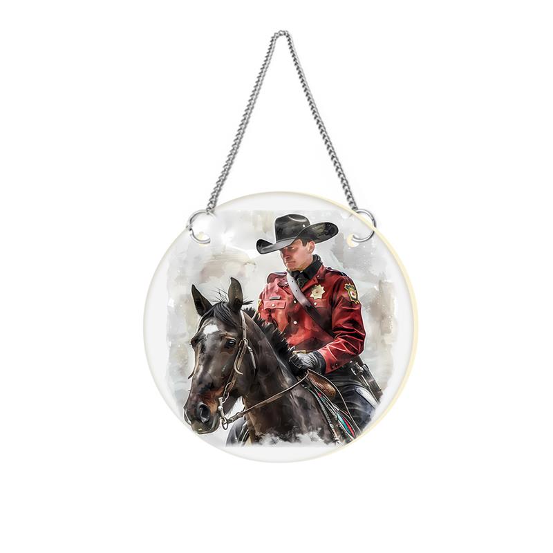 Man on Horse Suncatcher