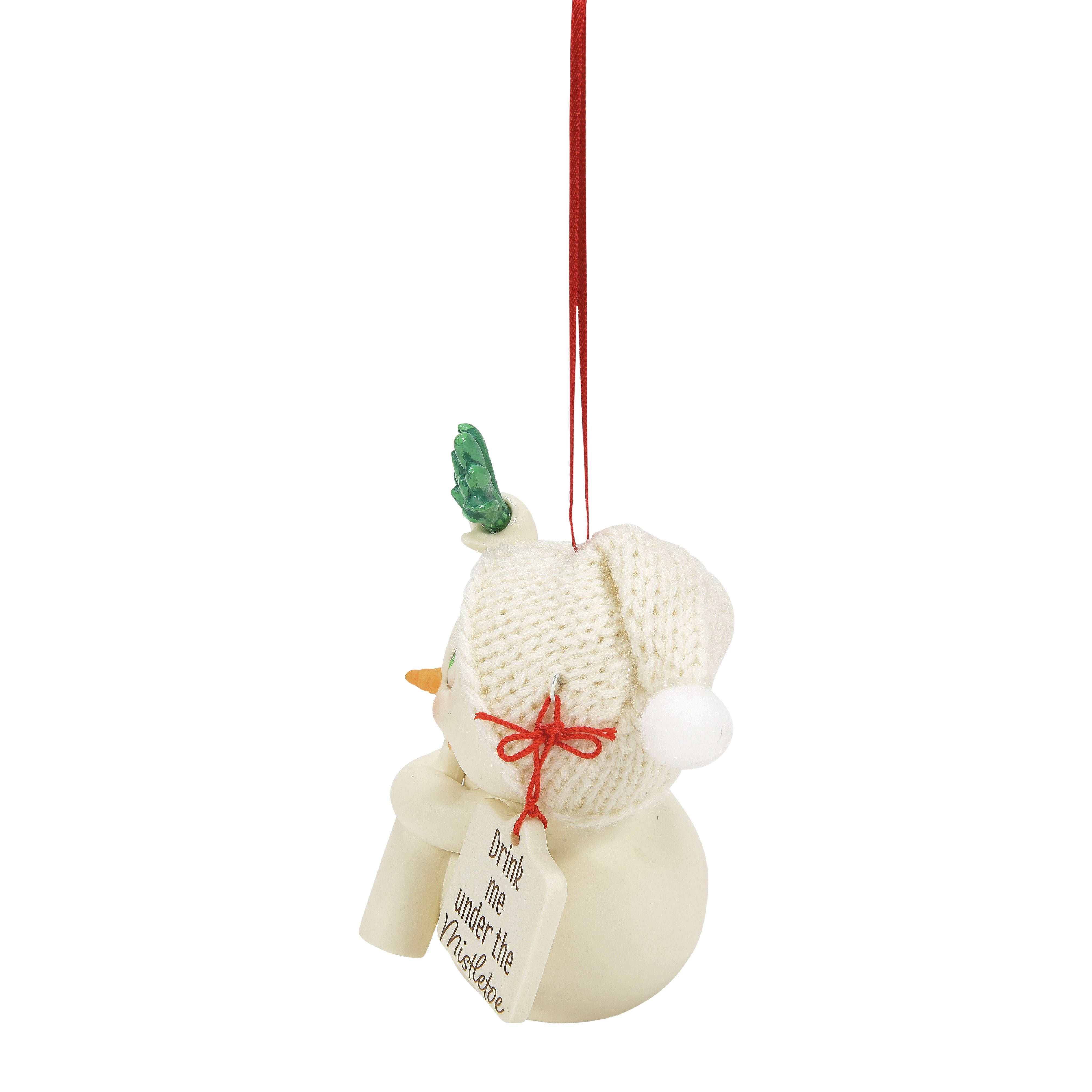 Snowpinion Ornament: Drink Me Under The Mistletoe