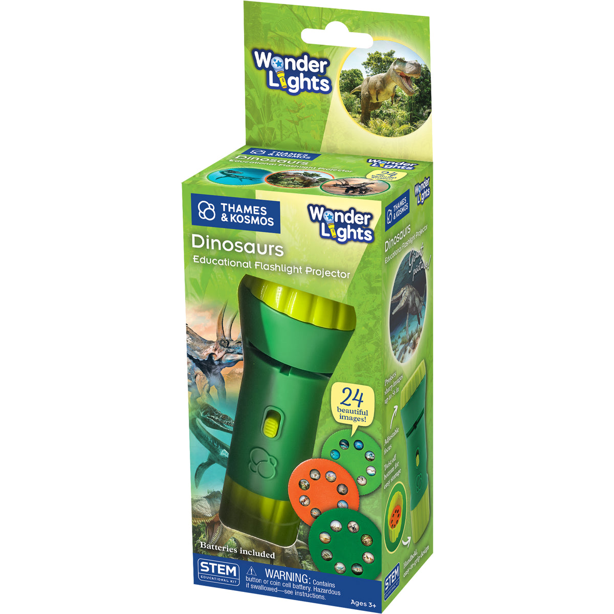 Wonder Lights Educational Flashlight Projector: Dinosaurs