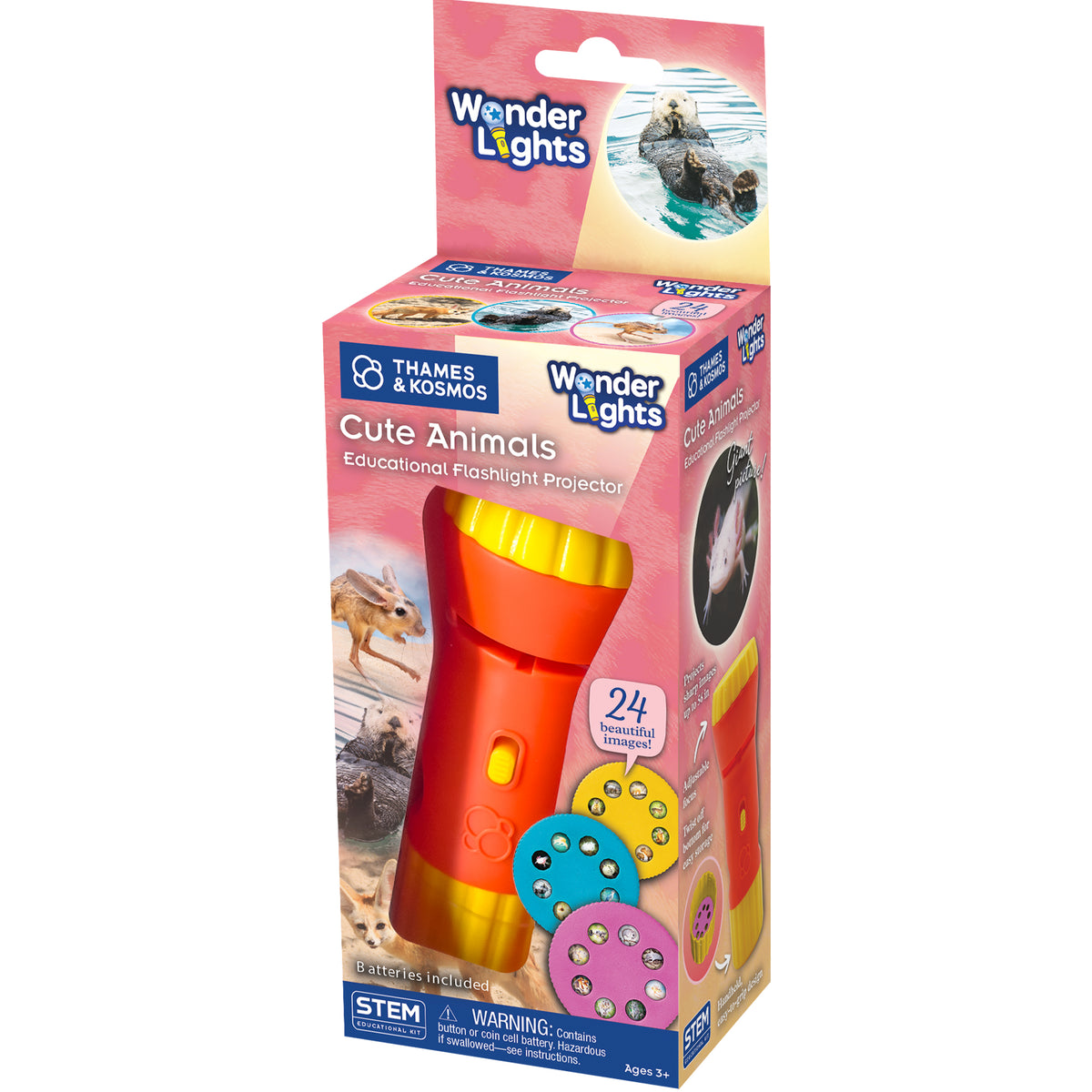 Wonder Lights Educational Flashlight Projector: Cute Animals