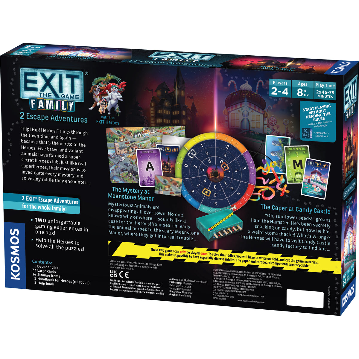 Exit The Game Family Edition: The Mystery at Meanstone Manner/The Caper at Candy Castle