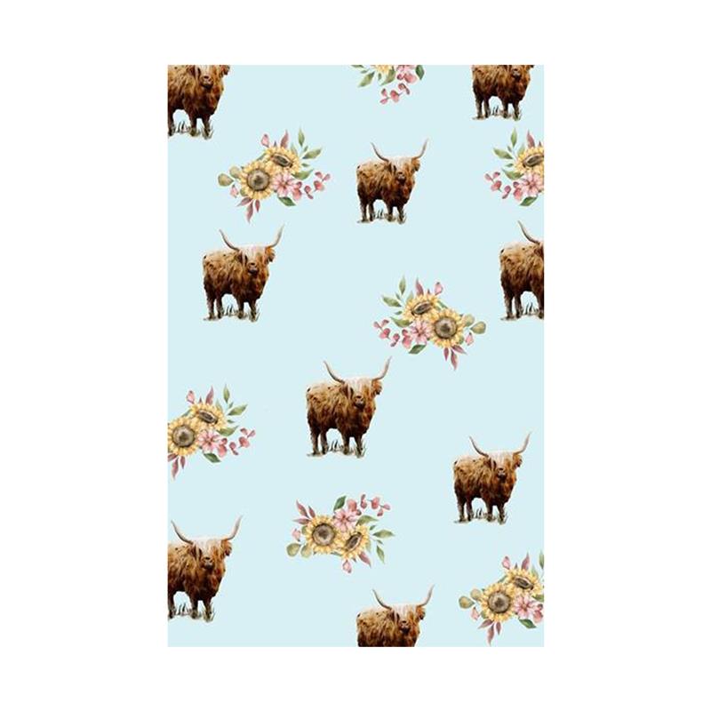 Floral Cow Tea Towel