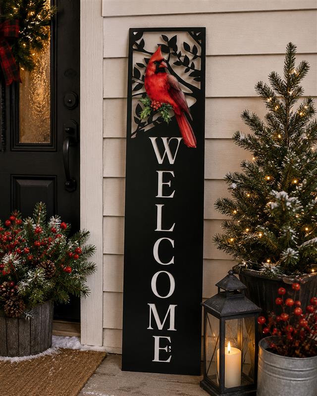 Cardinal Welcome Sign