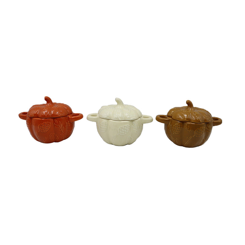 Embossed Small Lidded Casserole Dish