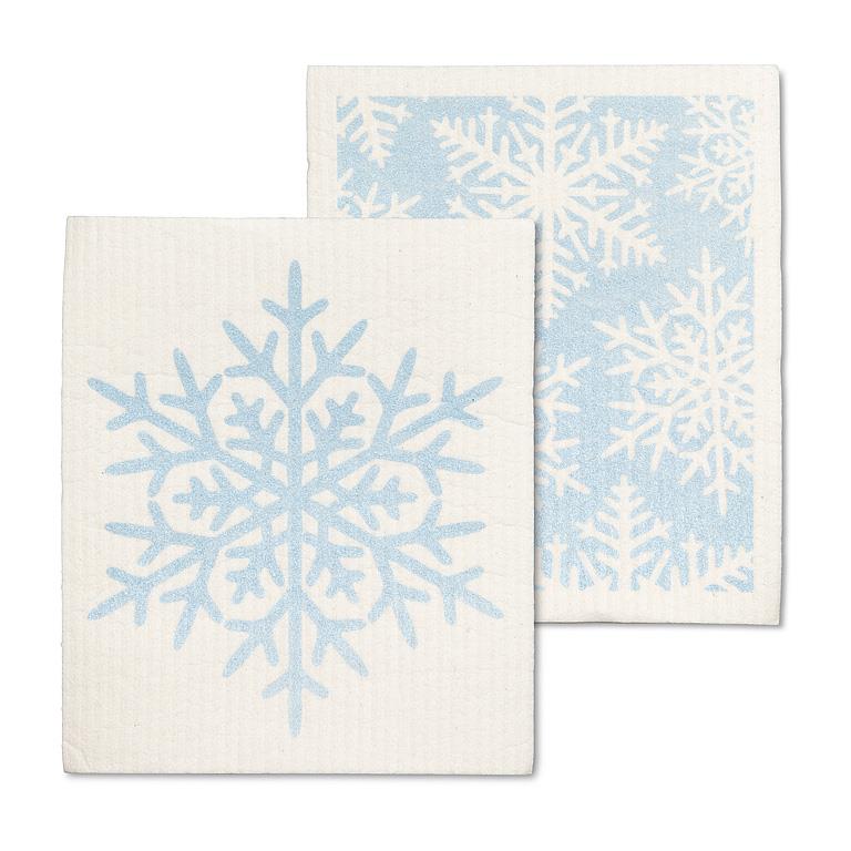 Glitter Snowflake Swedish Dish Cloth