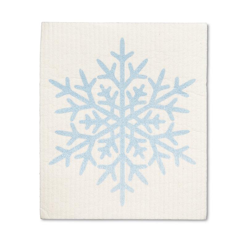 Glitter Snowflake Swedish Dish Cloth