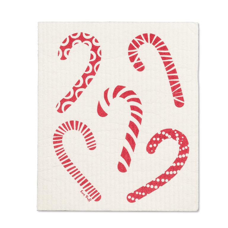 Candy Cane Swedish Dish Cloth