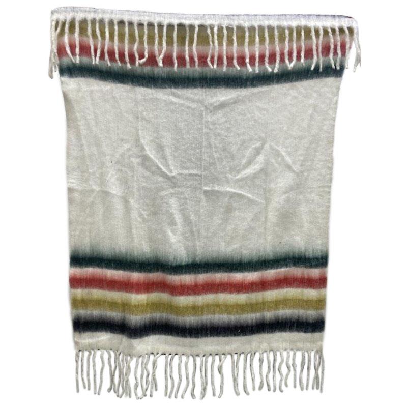 Four Stripe Brushed Throw