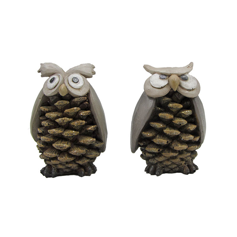 Pinecone Owl Figurines