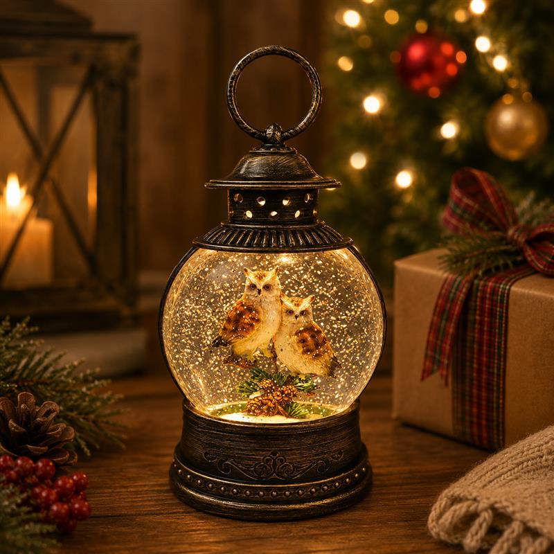 Owl Snow Globe
