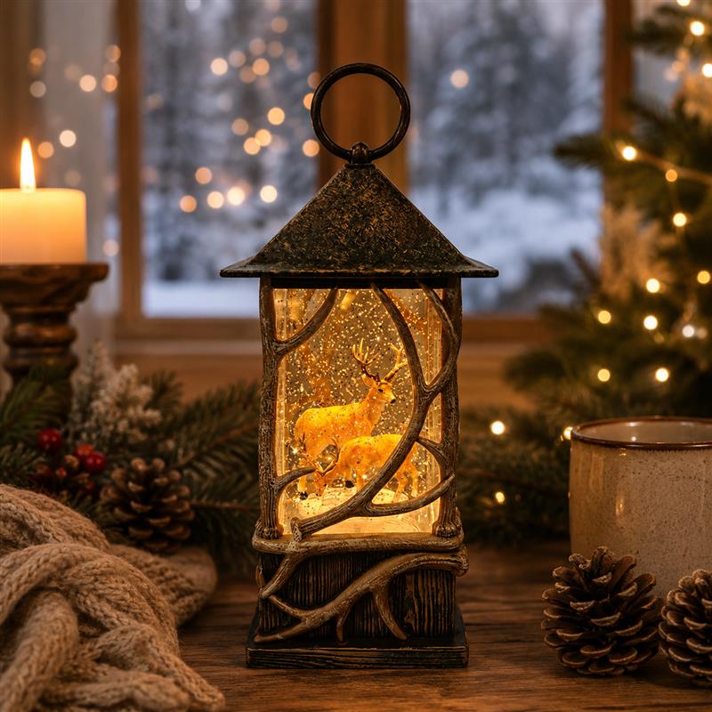 Deer Snow Globe