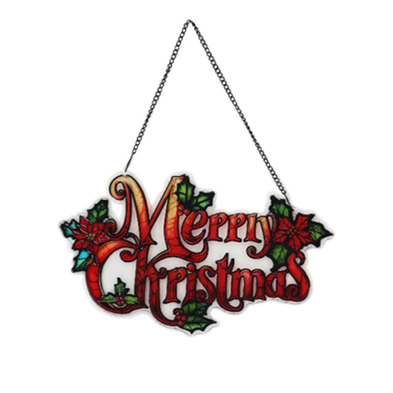 Holiday Stained Glass Window Hangings