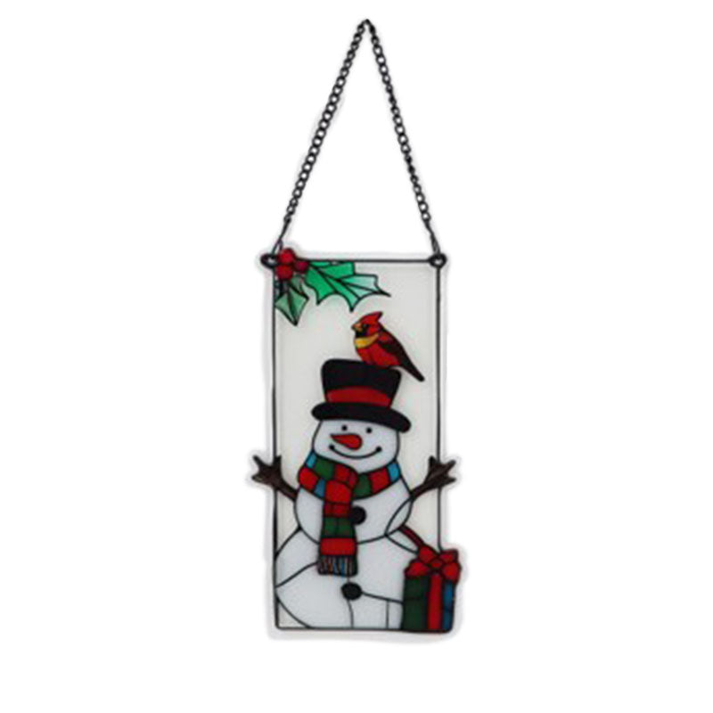 Holiday Stain Glass Window Hangings