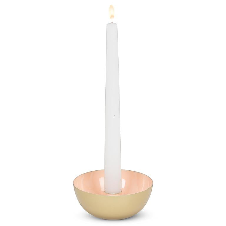 Enamel Pipe Taper Candle Holder