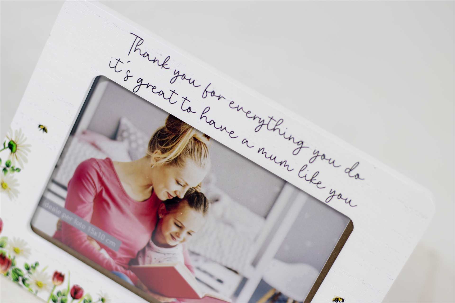 Floral Photo Frame: Thank You Mum