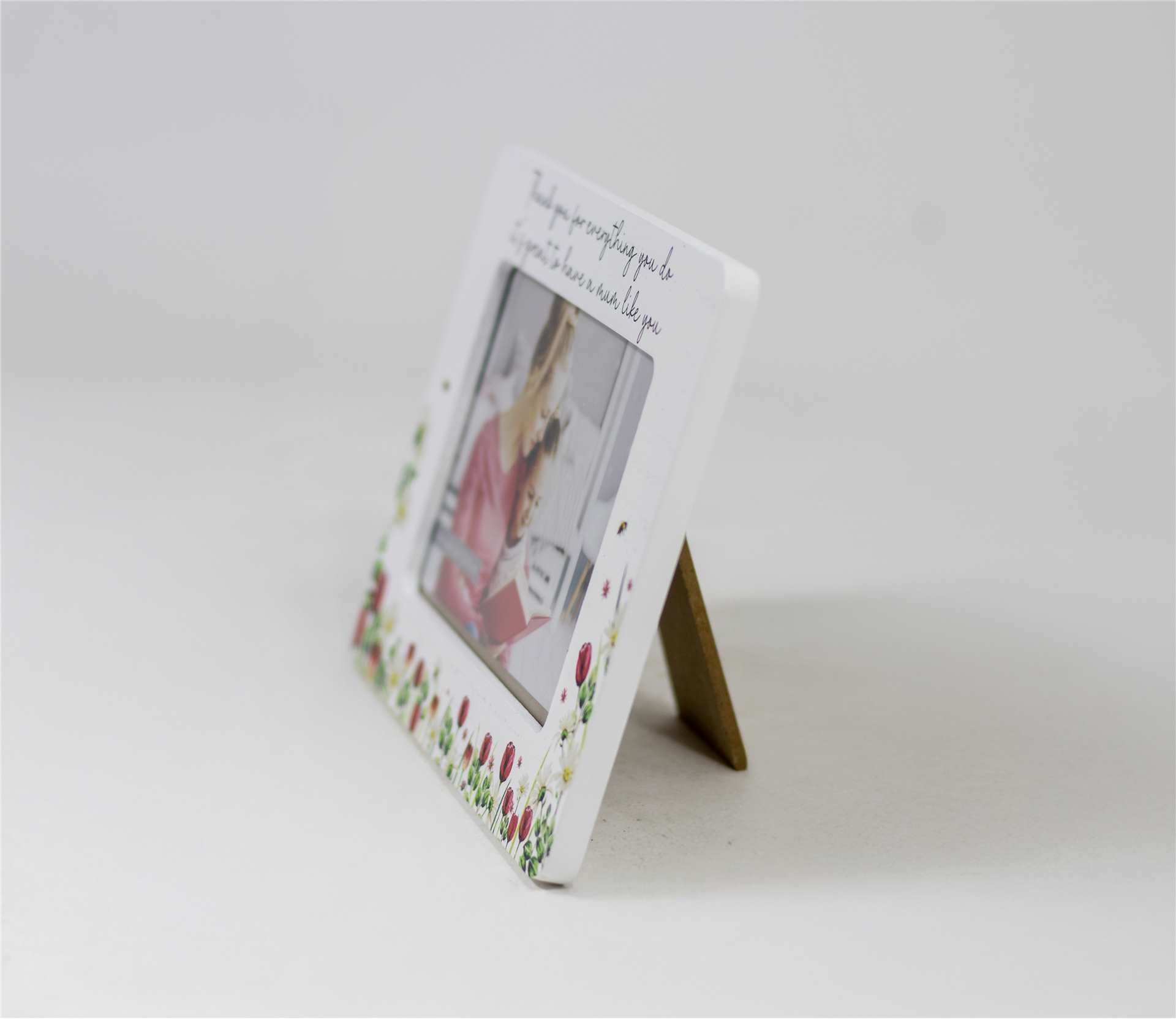 Floral Photo Frame: Thank You Mum