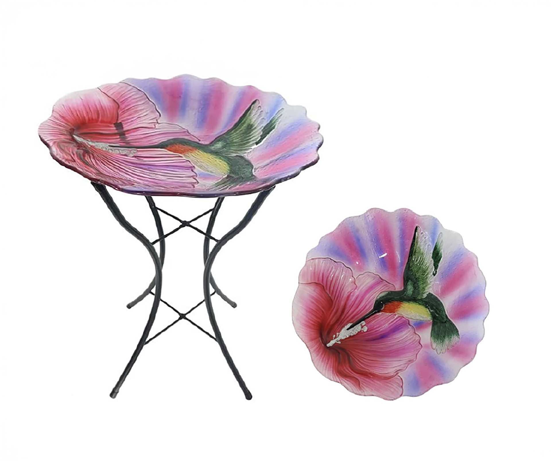 Glass Bird Bath