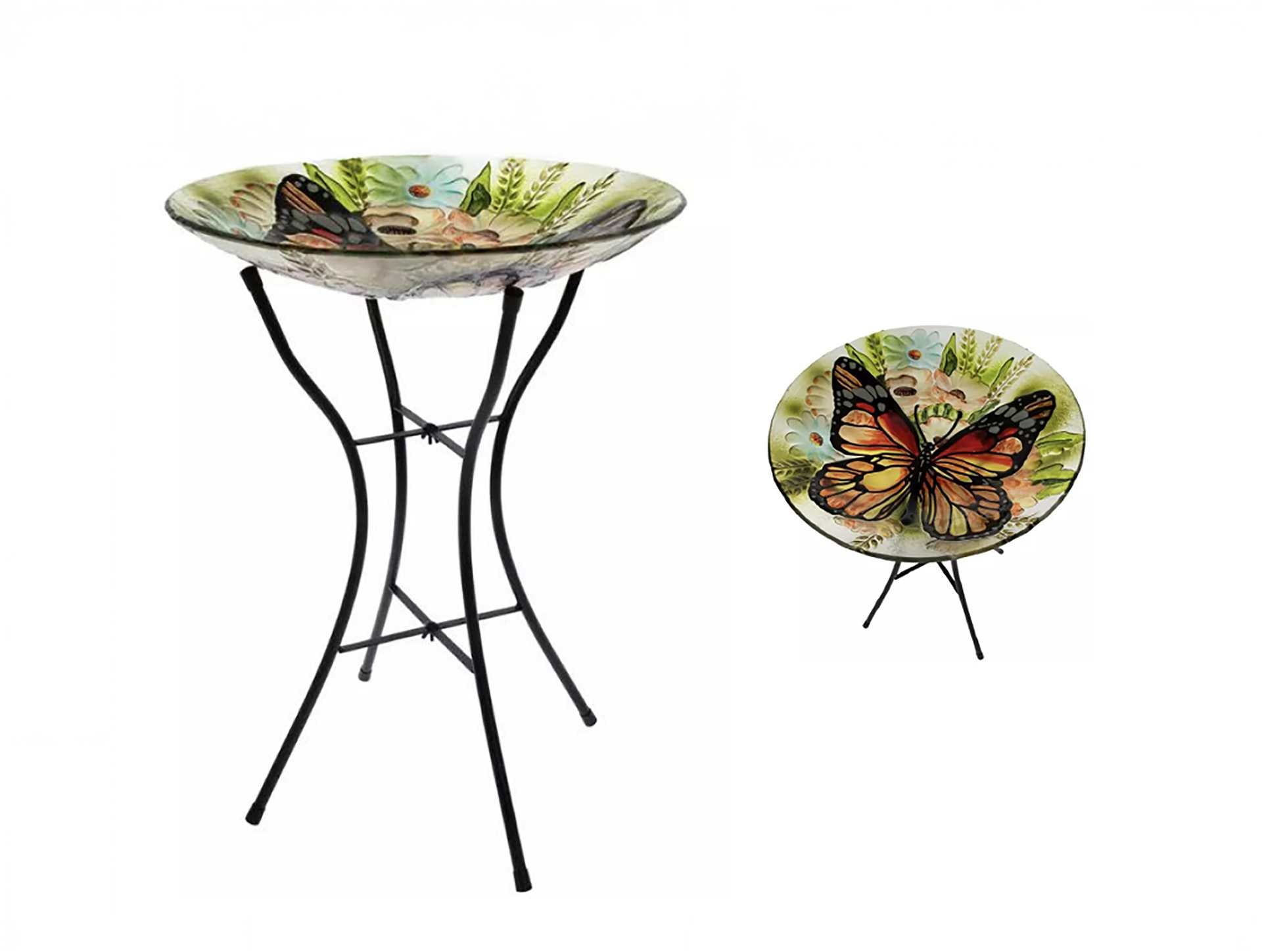 Glass Bird Bath