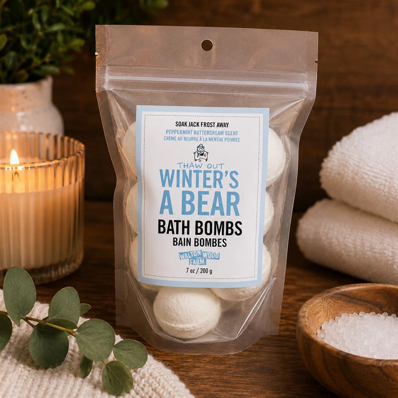 Walton Wood Bathbombs- Winter's a Bear