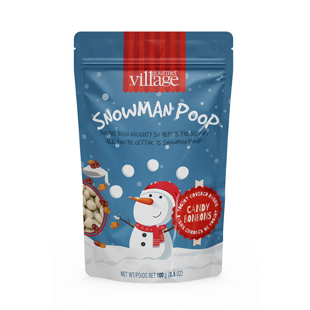 Gourmet Village: Snowman Poop Yogurt Raisins